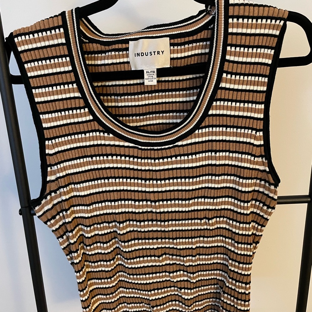 Striped Sleeveless Top by Industry